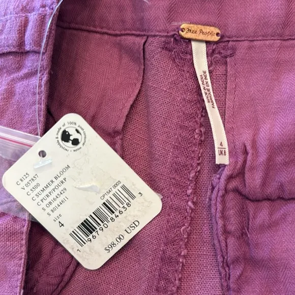 NWT Free People Say So Trouser Shorts in Summer Bloom