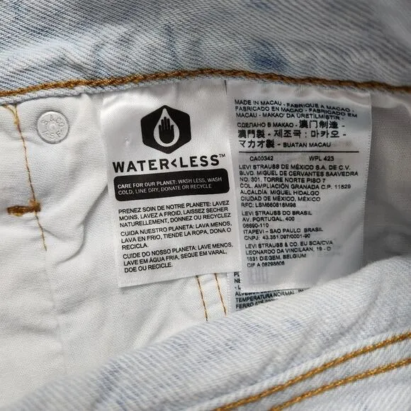 NWT Levi's 501 Acid Wash Shorts Size 32
