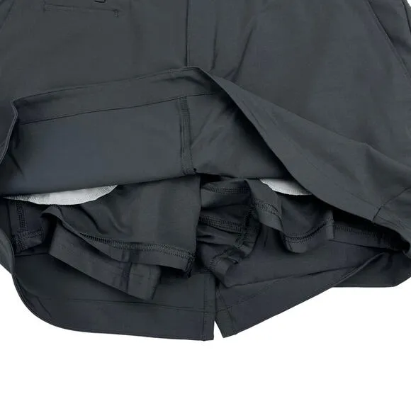 NWT UNDER ARMOUR Women's Links Woven Golf Skort Sz 10 Black