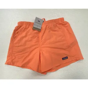 NWT Women's Patagonia Baggies Shorts 5&quot; Recycled Nylon Sz M Tigerlily Orange