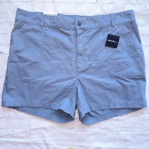 NWT Women’s Size 22 Eddie Bauer Adventure Ripstop Shorts Gray