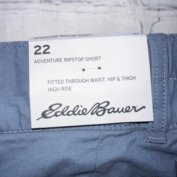 NWT Women’s Size 22 Eddie Bauer Adventure Ripstop Shorts Gray