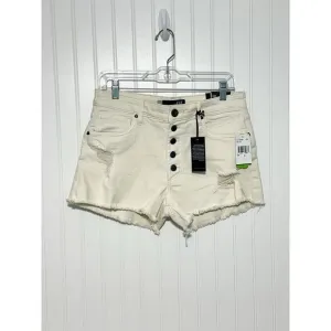 NWT Kut from the Kloth Womens Jane High-Rise Cut-Off Denim Shorts White Size 6