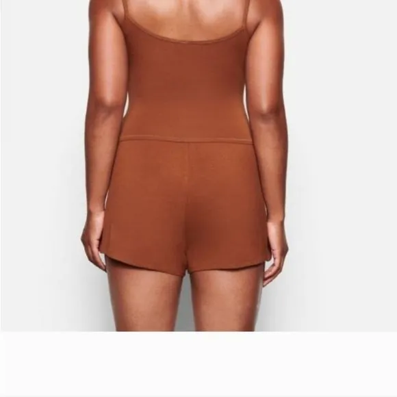 NWT SKIMS Knit Lounge Short In Copper