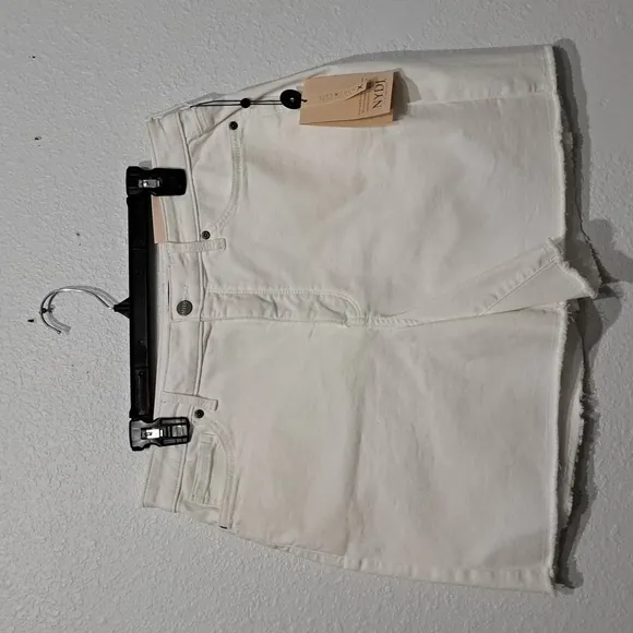 NYDJ A-Line Short with Fray Hem in Colored Denim