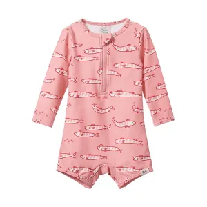 One Piece Bathing Trunks - South Seas Rose