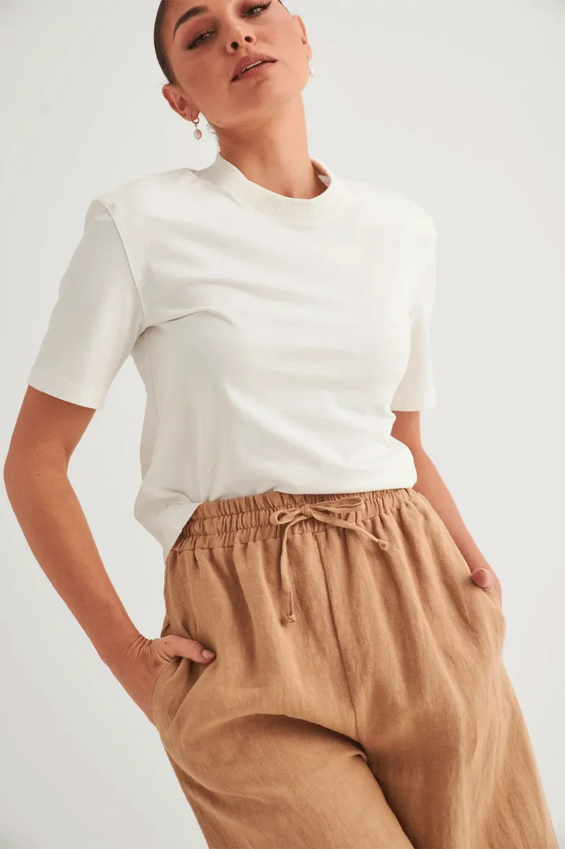 One Six Essential Shoulder Pad T.shirt - White