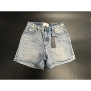 One Teaspoon NWT Legends High Waist Mom Fit Denim Shorts Salty Dog Sz27 MSRP$130