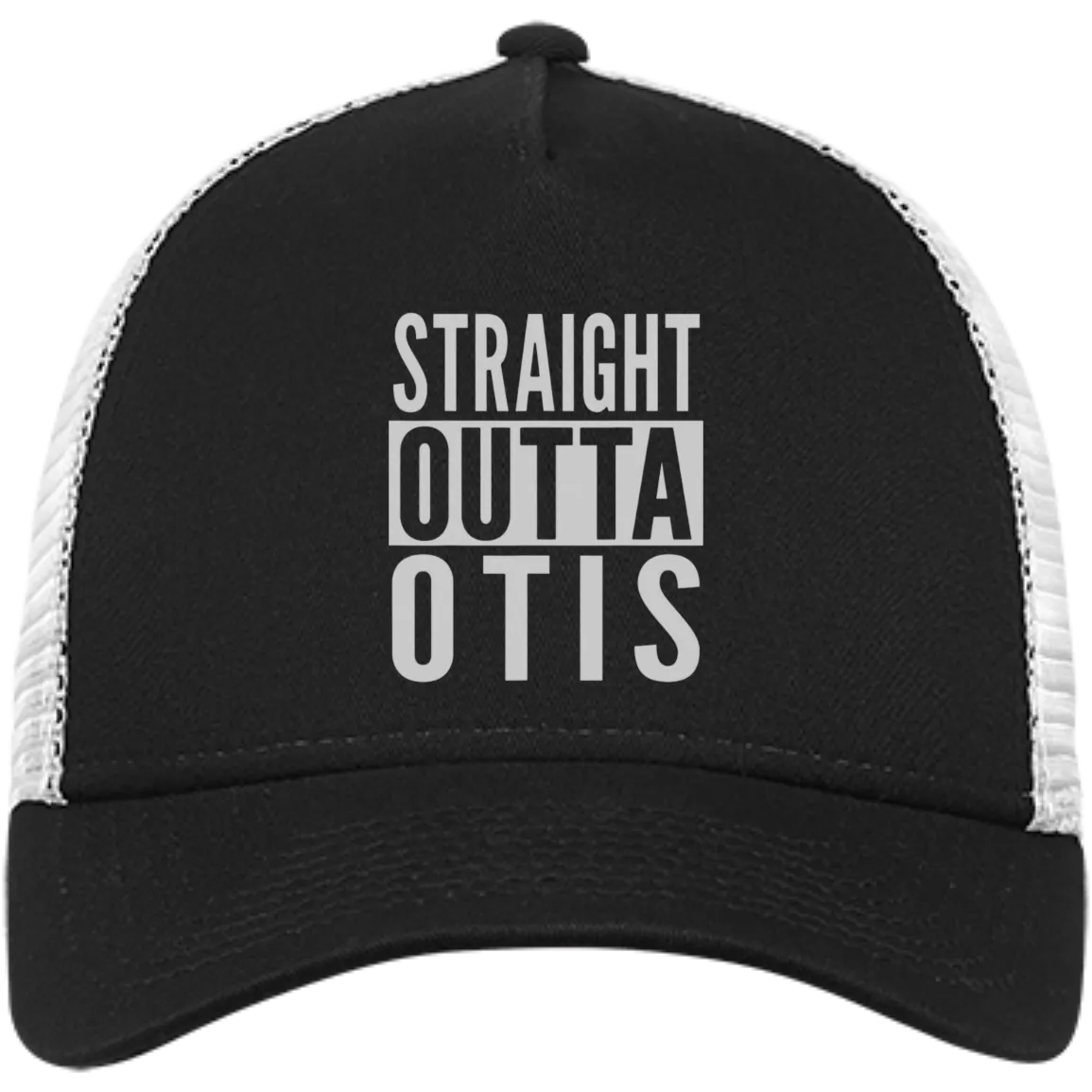 Otis Straight outta Embroidered Snapback Trucker Cap