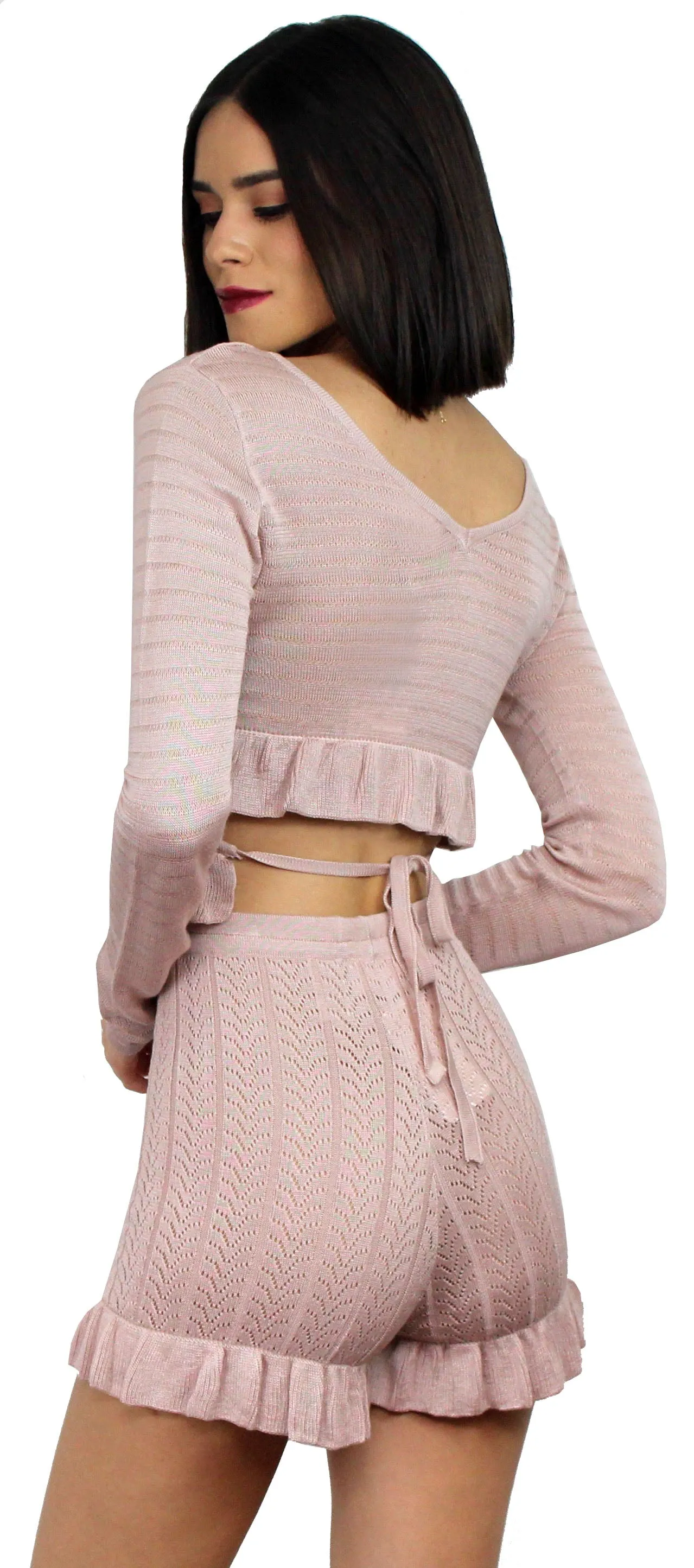 Park City Rose Woven Two-Piece Set
