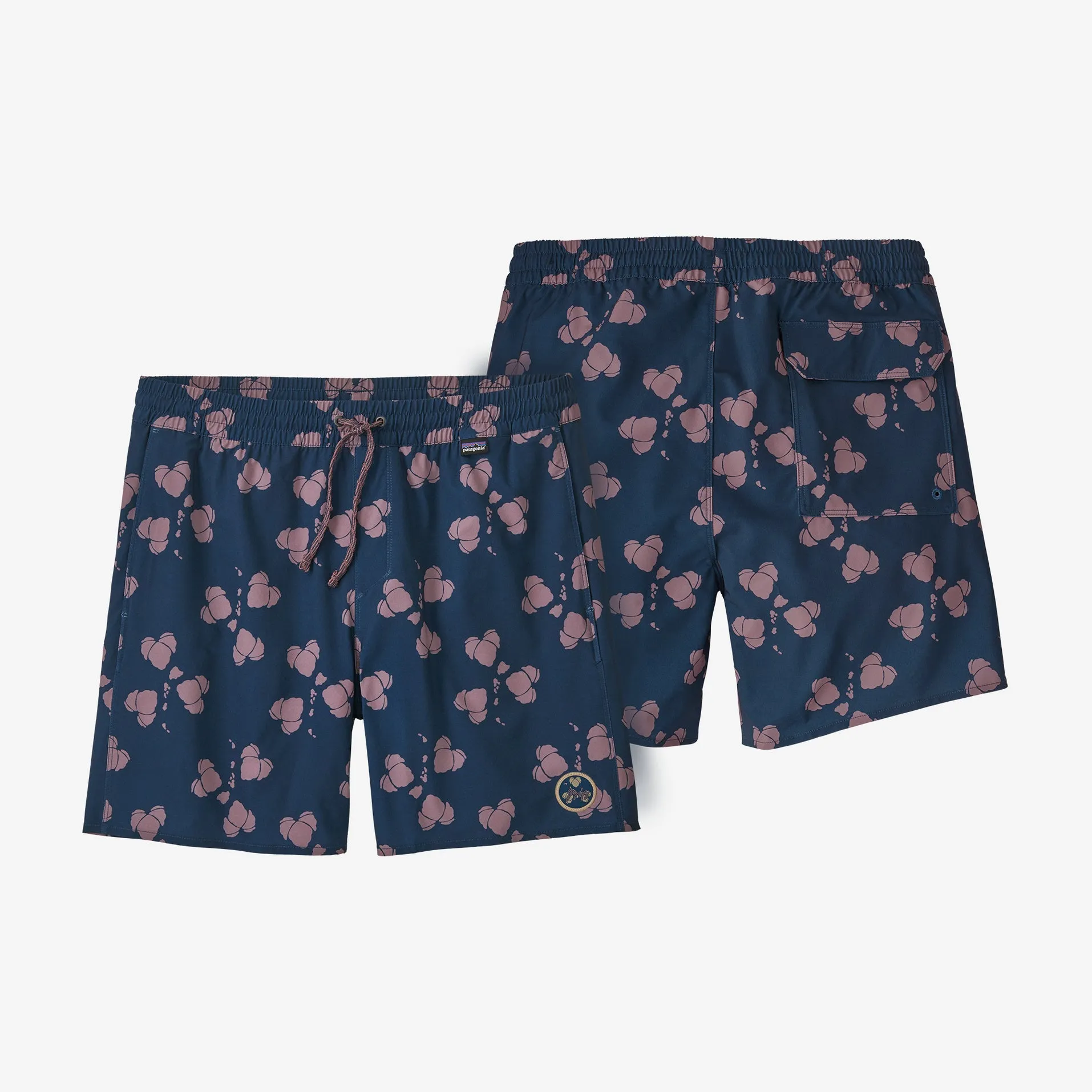 Patagonia Men's Hydropeak Volley Shorts- 16 in.- Gerry Patch: Gerry Islands Tidepool Blue
