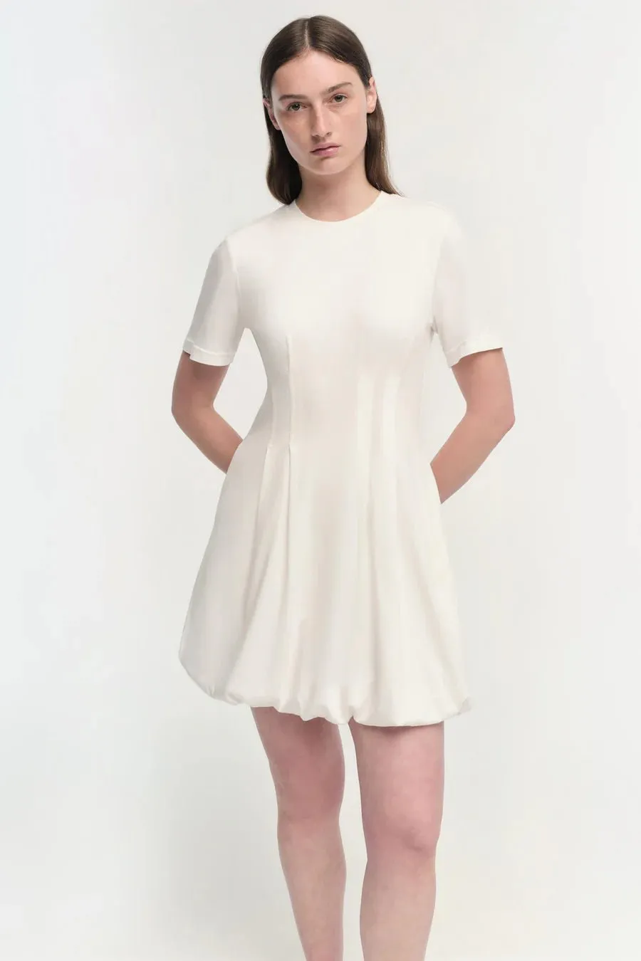 PEARSON BUBBLE HEM MINI DRESS