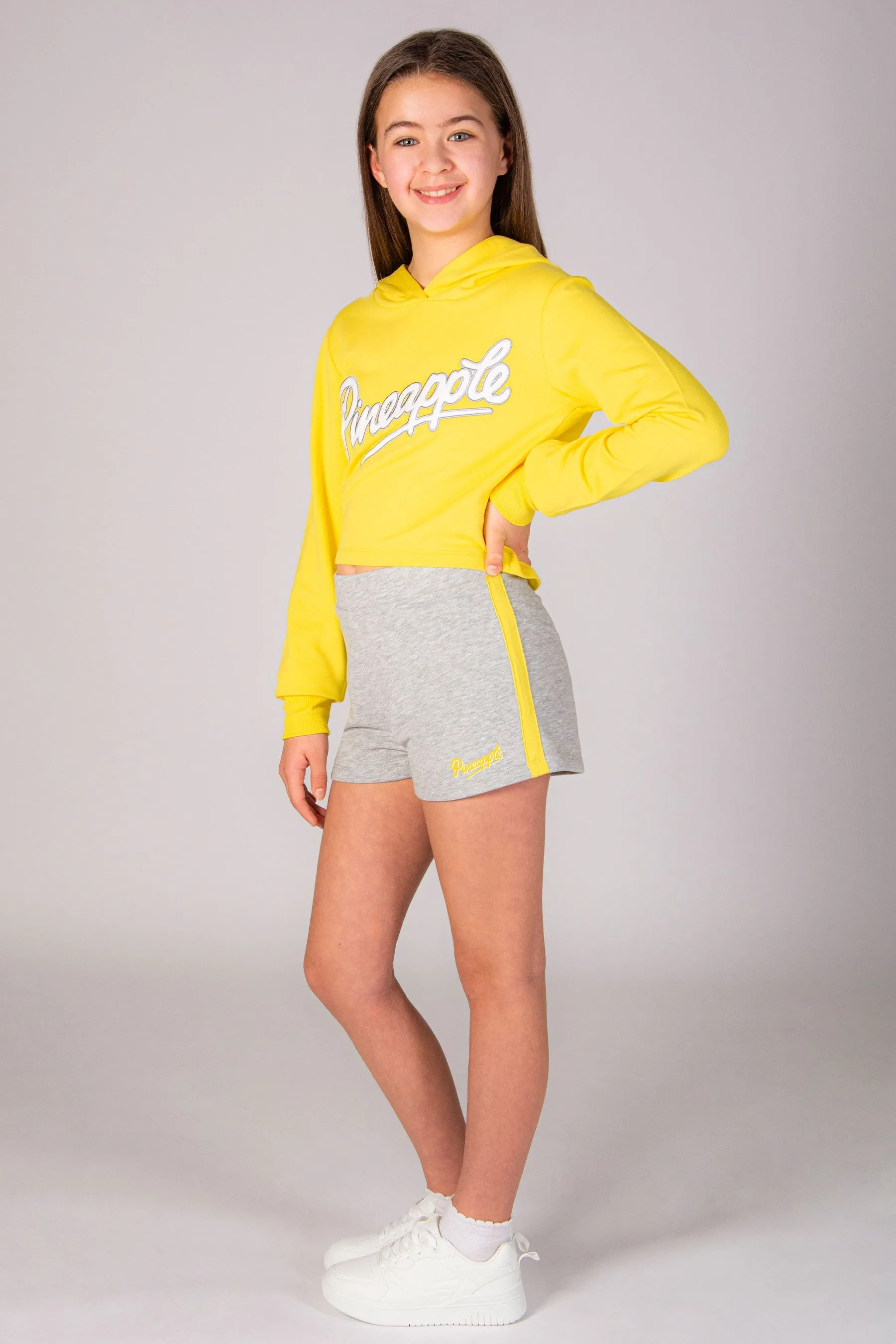 Pineapple Logo Crop Hoodie