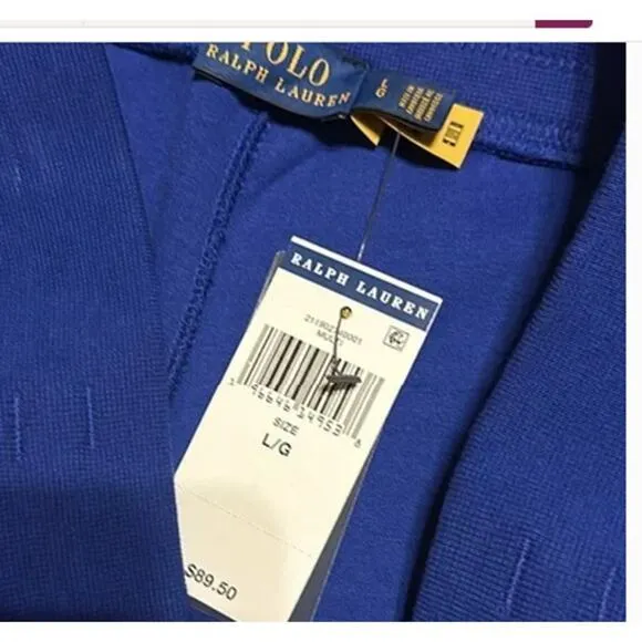 Polo Ralph Lauren Blue cotton sweat shorts L