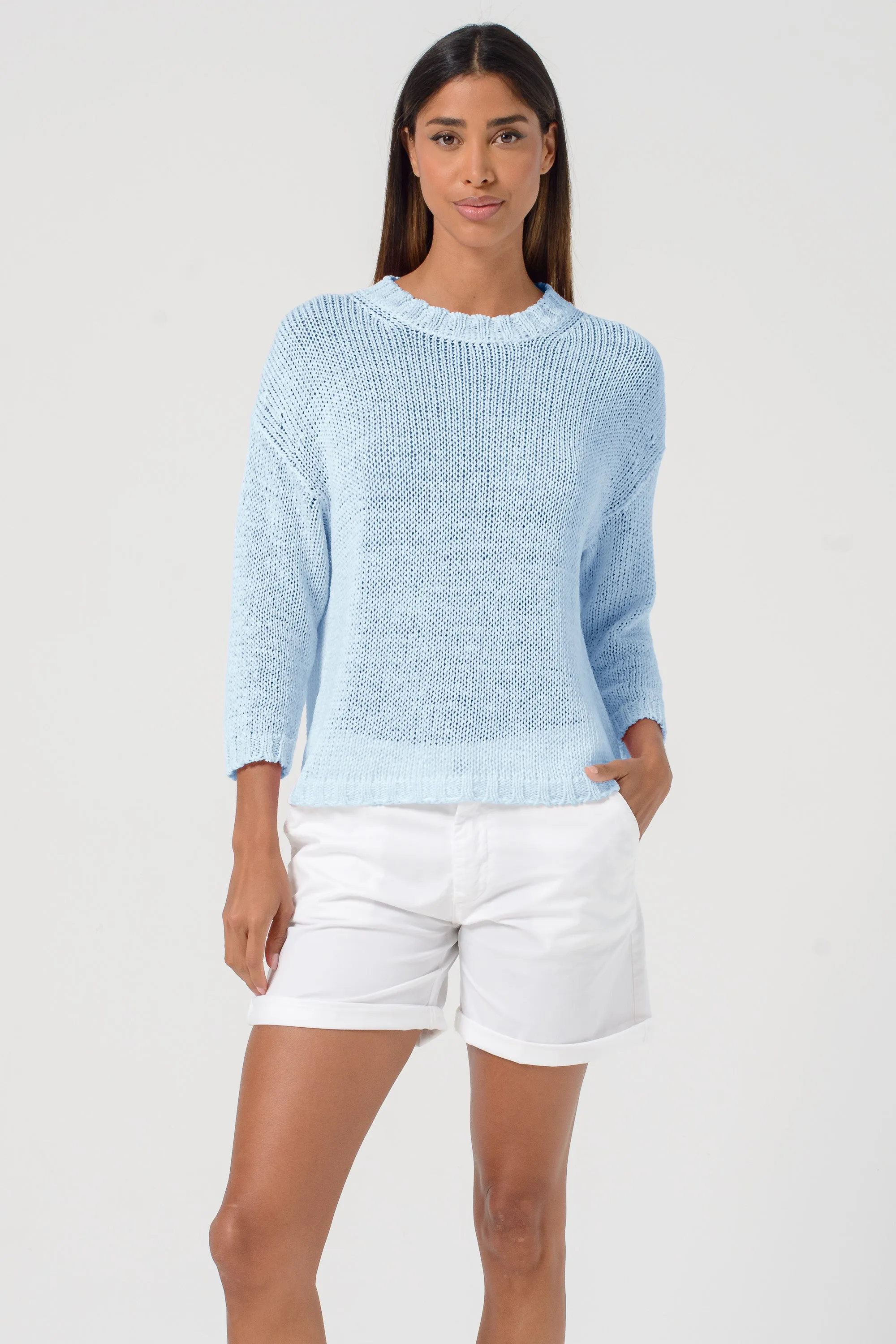 Poppy Crew Knit in Aria