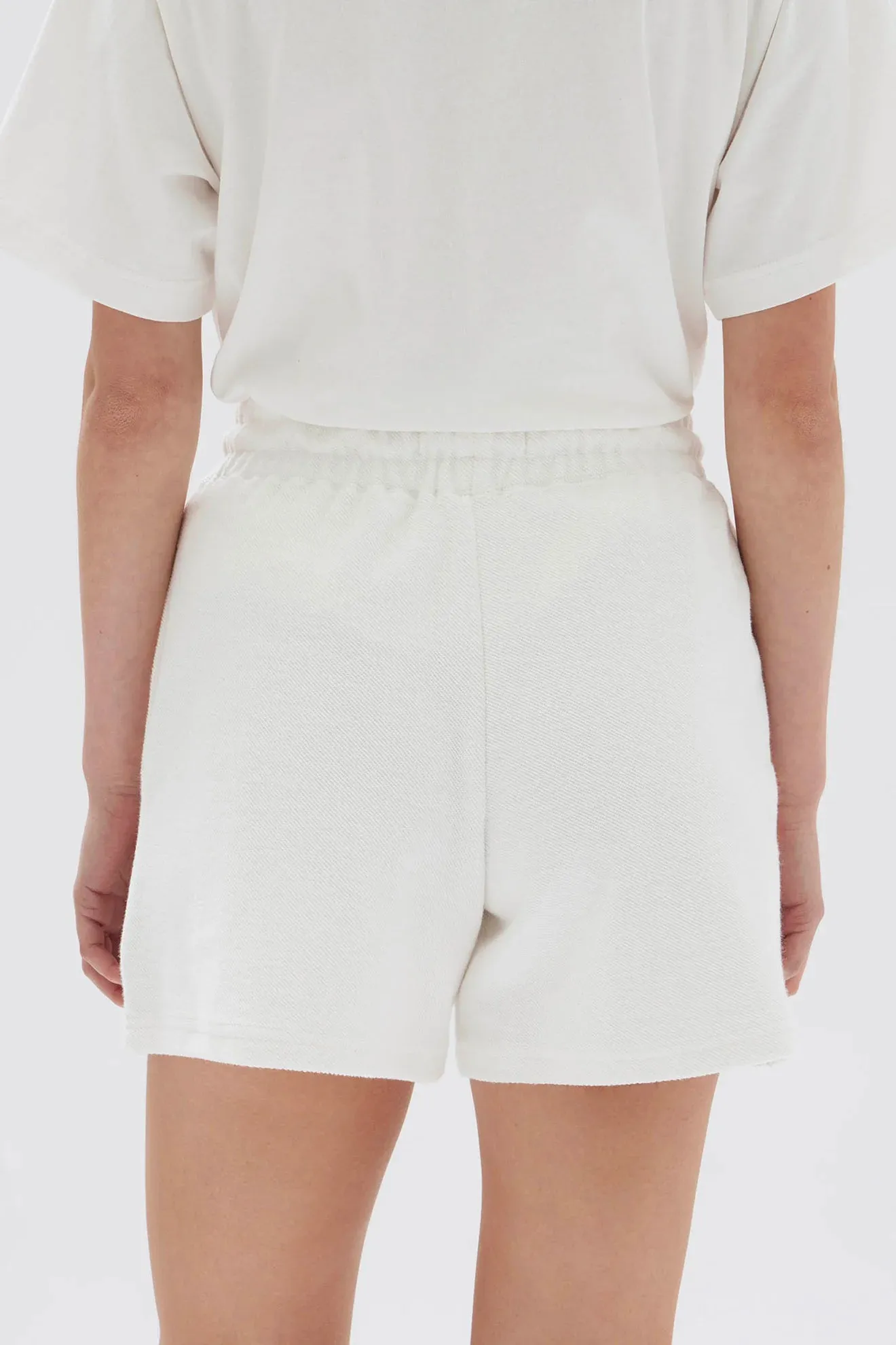 Poppy Textured Short White