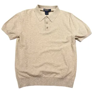 Prestige Oatmeal Textured Knit Polo
