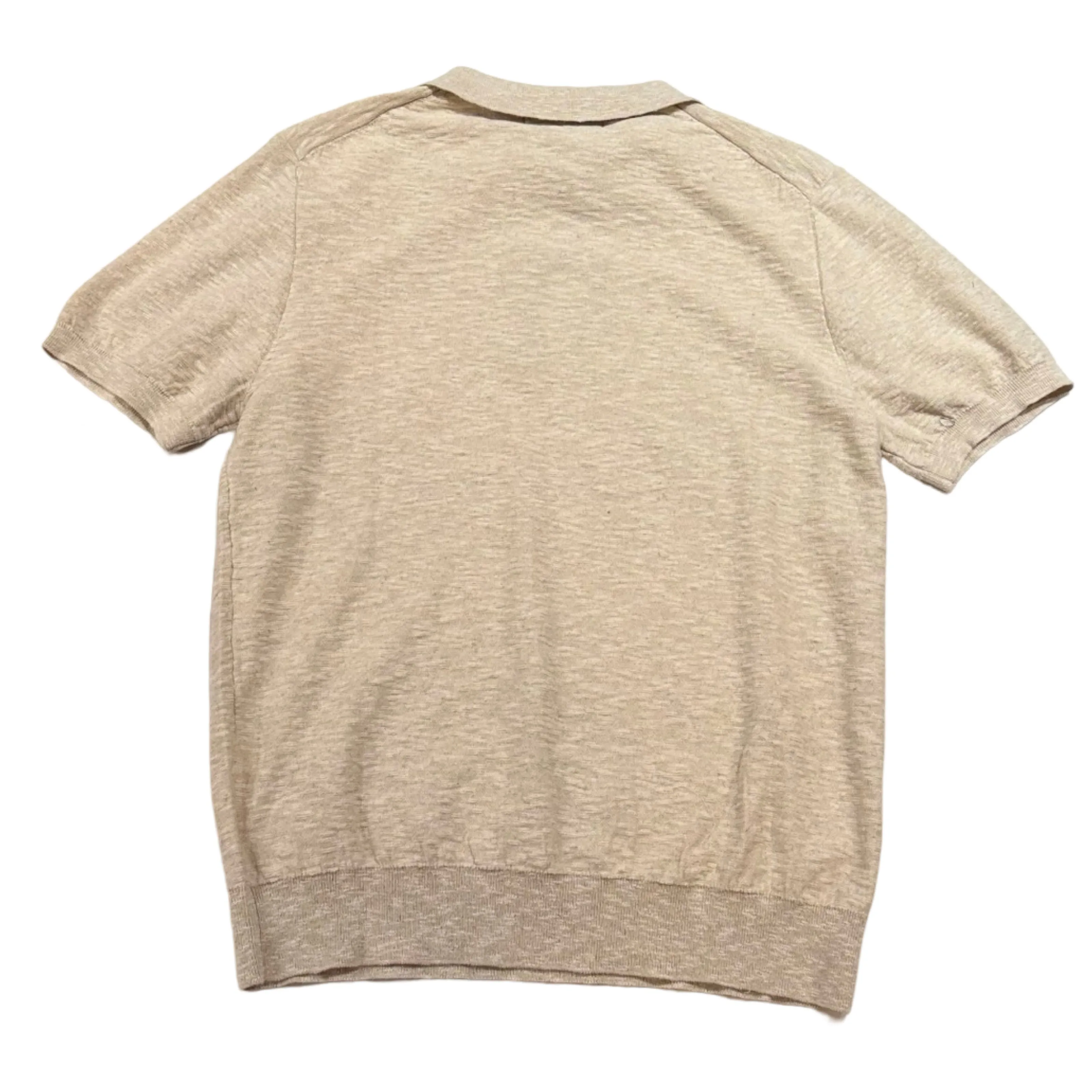 Prestige Oatmeal Textured Knit Polo