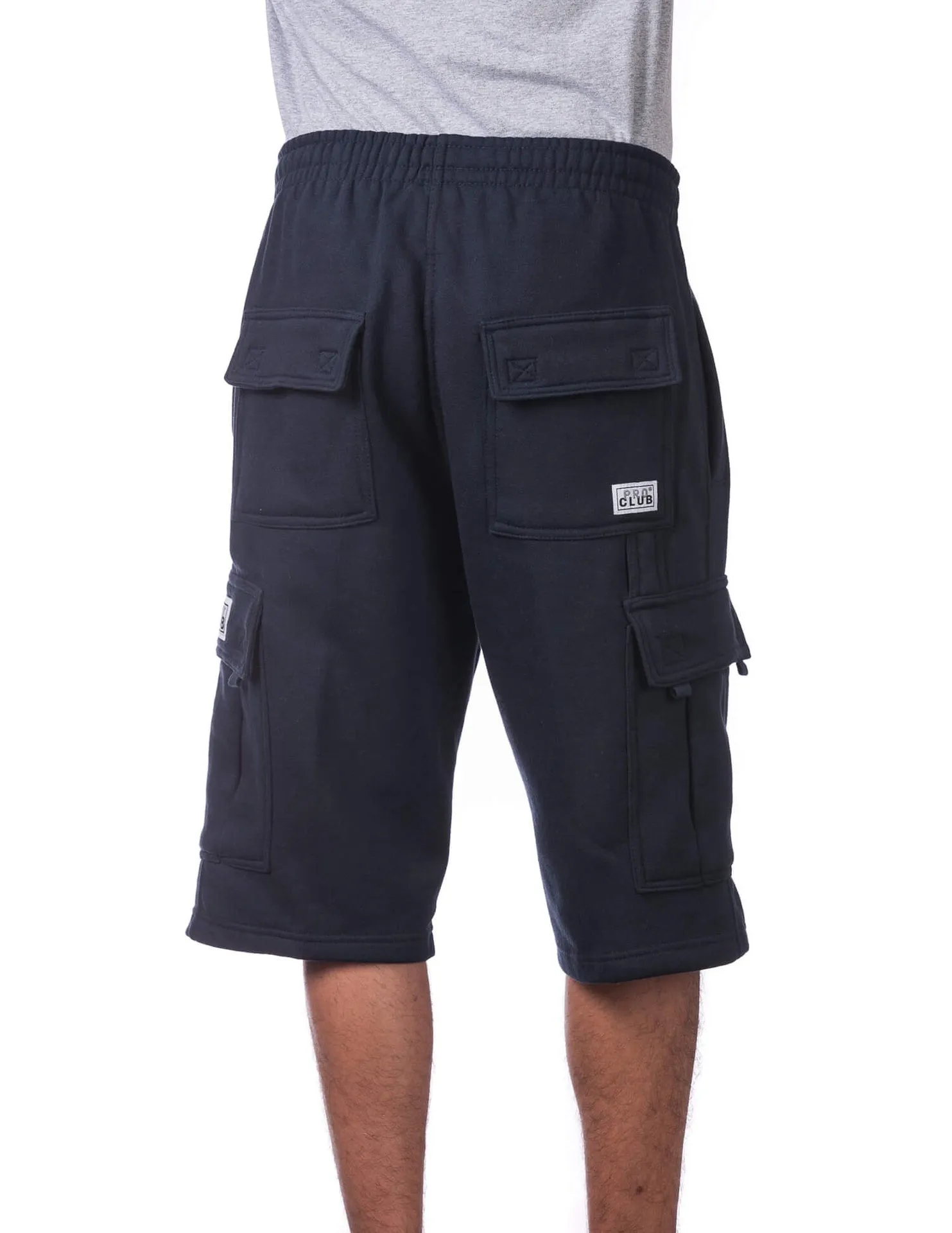 Pro Club FLEECE CARGO SHORTS - NAVY