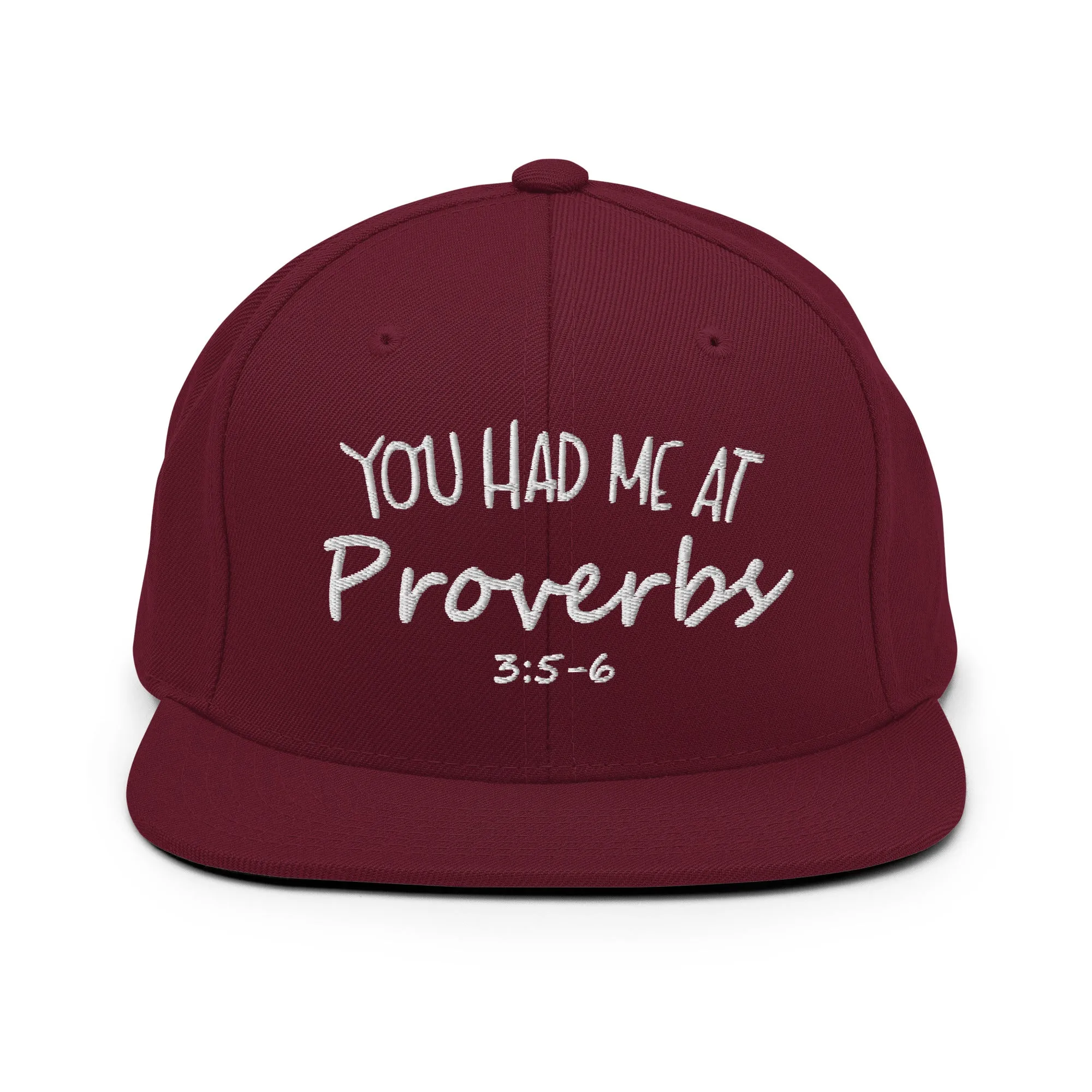 Proverbs 3:5-6 Snapback Hat