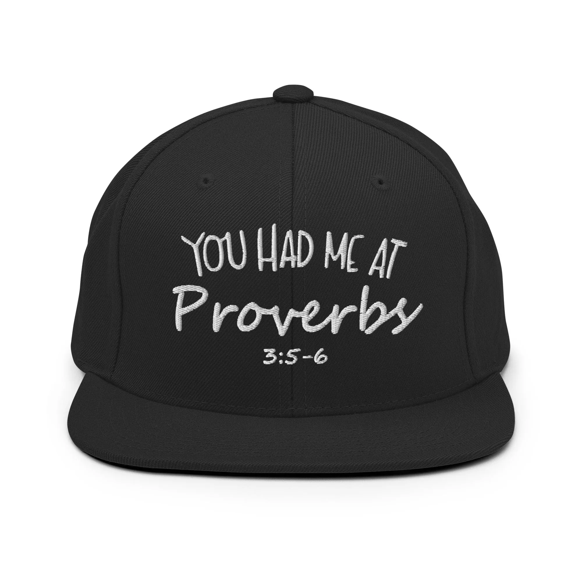 Proverbs 3:5-6 Snapback Hat