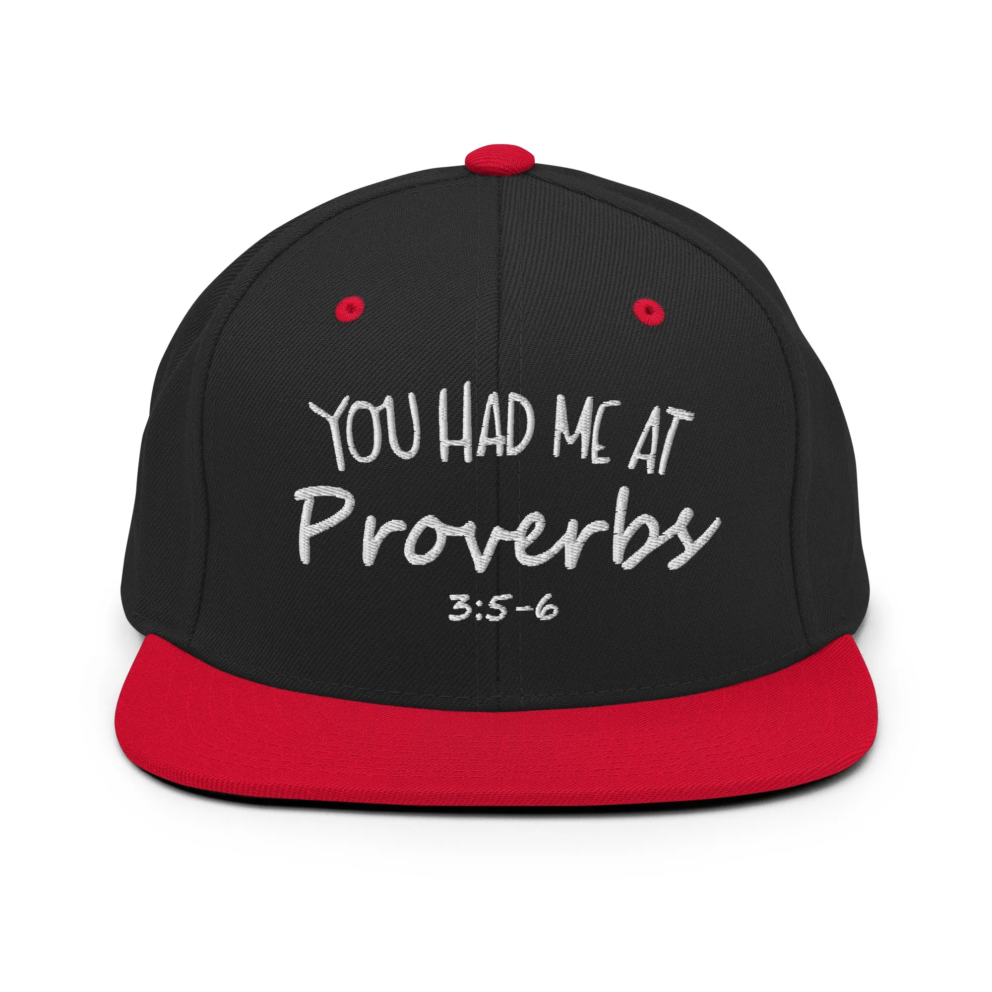 Proverbs 3:5-6 Snapback Hat
