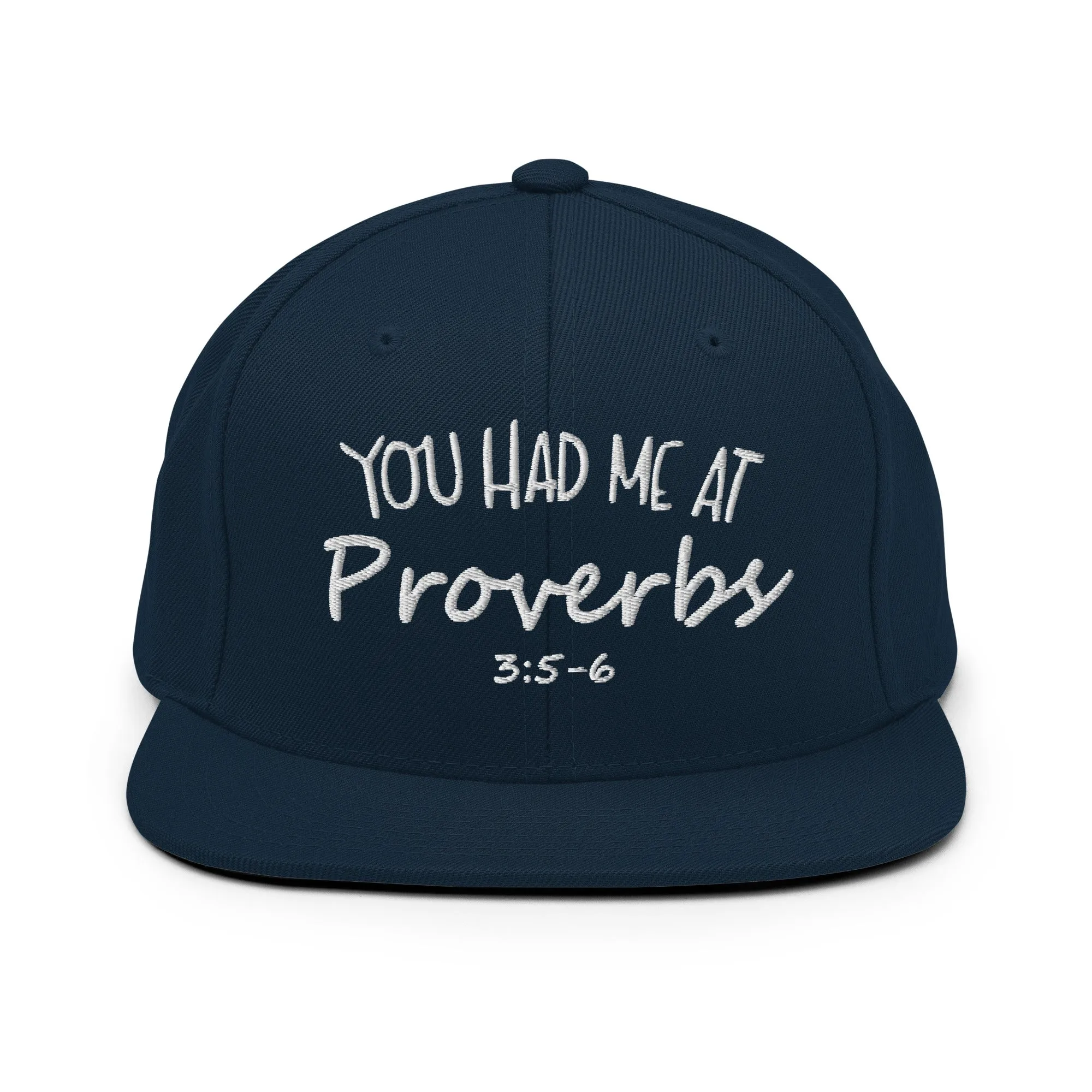 Proverbs 3:5-6 Snapback Hat