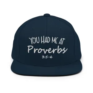 Proverbs 3:5-6 Snapback Hat