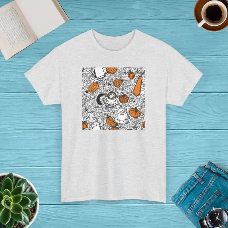 Pumpkin Spice Latte Deluxe t Shirt for Fall Magic
