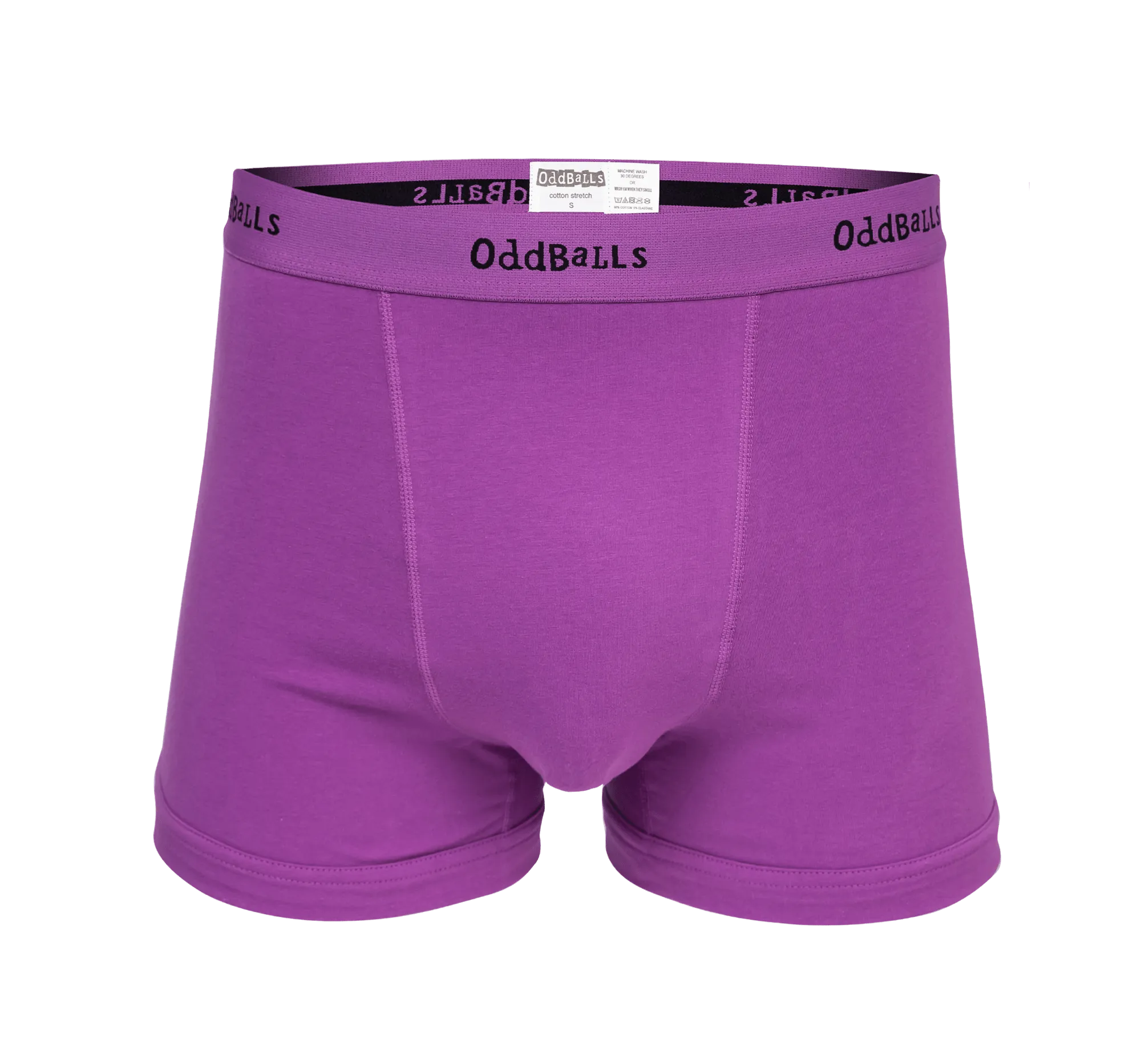 Purple & Black - Mens Boxer Shorts