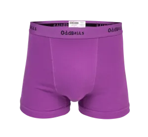 Purple & Black - Mens Boxer Shorts