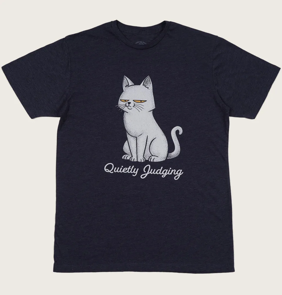 Quietly Judging Cat Unisex t-shirt
