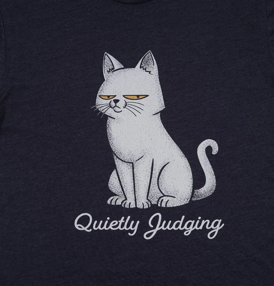 Quietly Judging Cat Unisex t-shirt