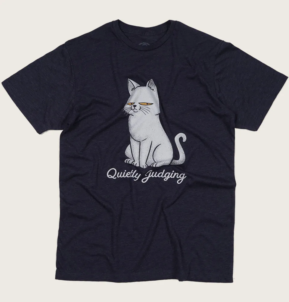 Quietly Judging Cat Unisex t-shirt