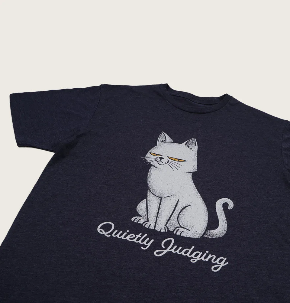 Quietly Judging Cat Unisex t-shirt