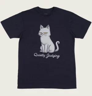 Quietly Judging Cat Unisex t-shirt
