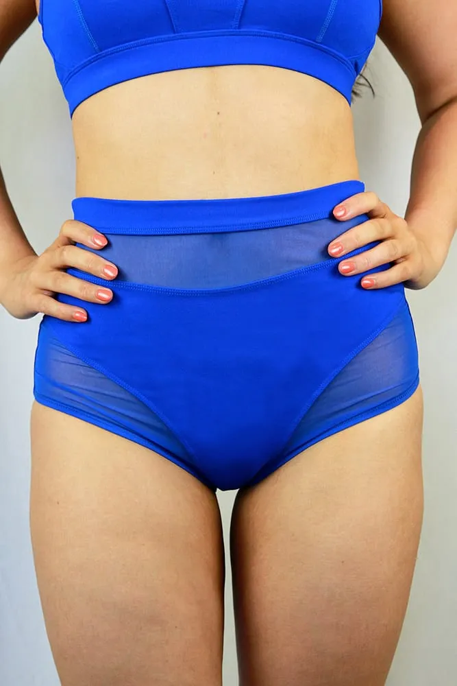 Rarr Maddox Super High Waist Short - Blue