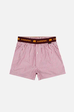 Recovo® x Trendsplant Striped Boxer Shorts Red
