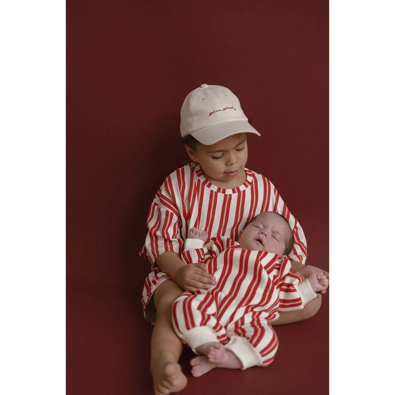 Red Pink Stripe Set