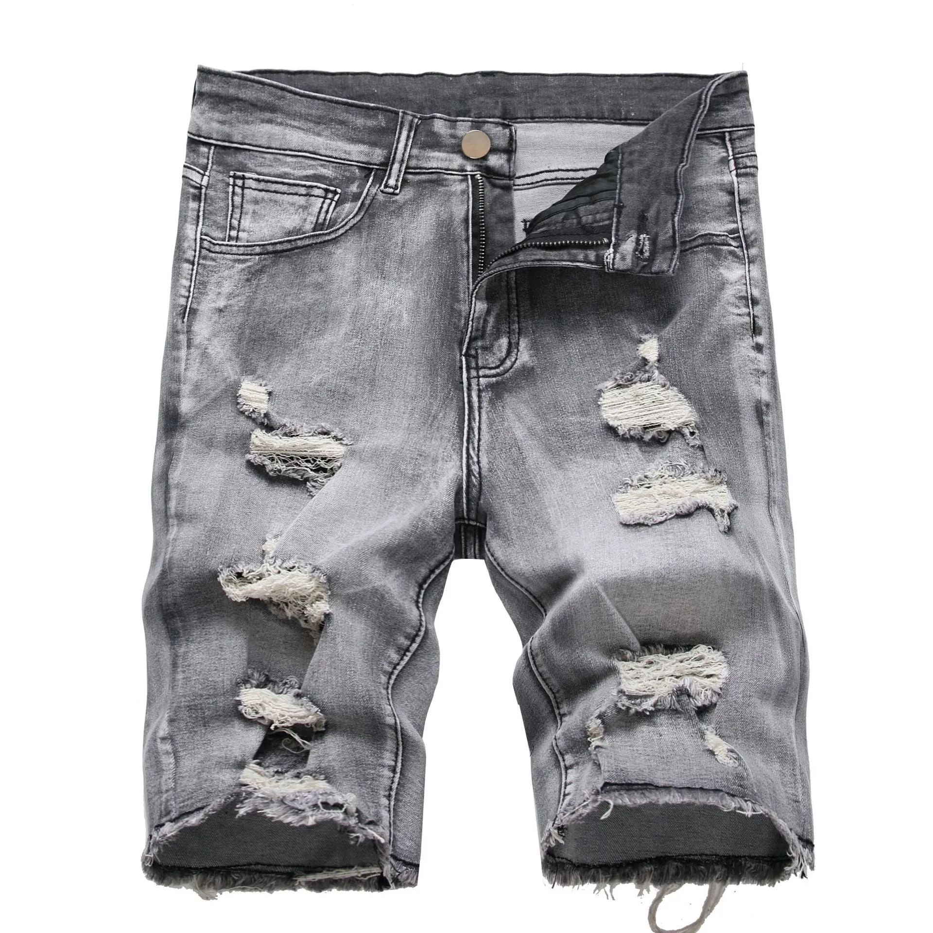 Retro ripped jeans-D431 | Inspanda