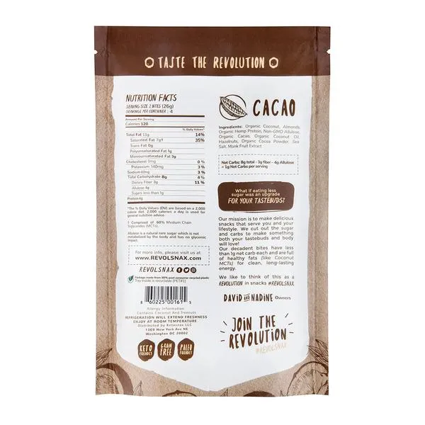 Revol Snax - Double Dark Chocolate Bites
