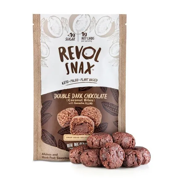 Revol Snax - Double Dark Chocolate Bites