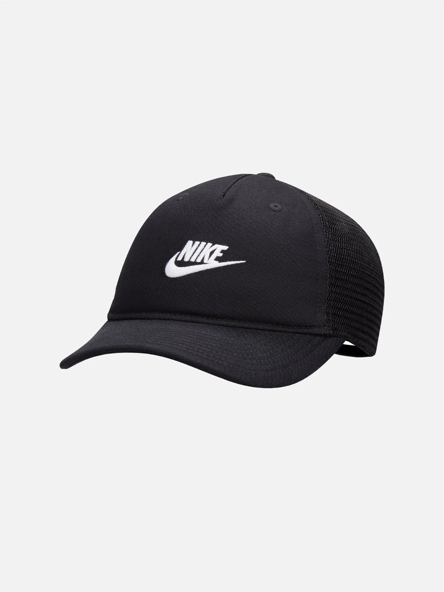 Rise Cap Structured Trucker Cap - Black