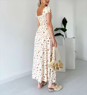 Rosamund | Midi dress with floral print