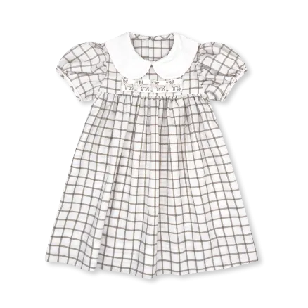 Ruth Ribbon Dress - King Street Windowpane