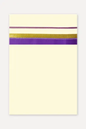 Sagar Kora - Double Layered Dhoti With Fancy Borders For Men (Assorted Border & Colors) | Uathayam