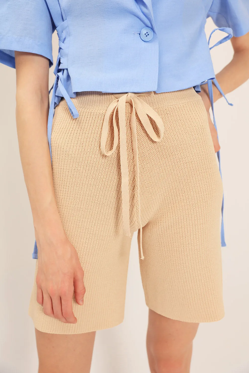 Sage Knitted Shorts