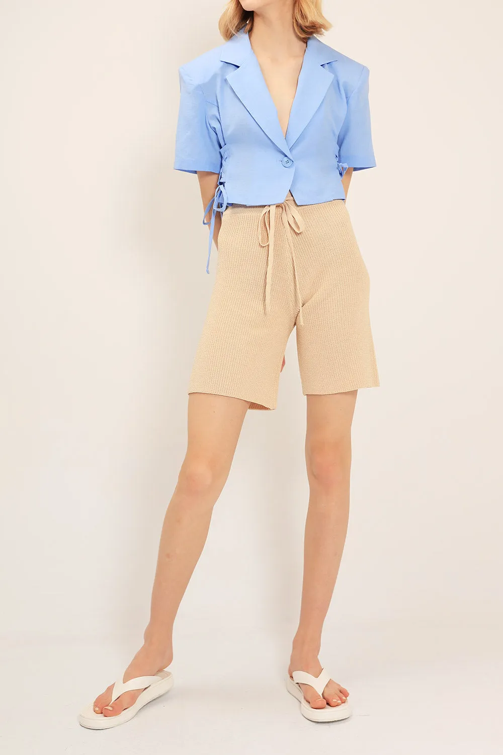 Sage Knitted Shorts