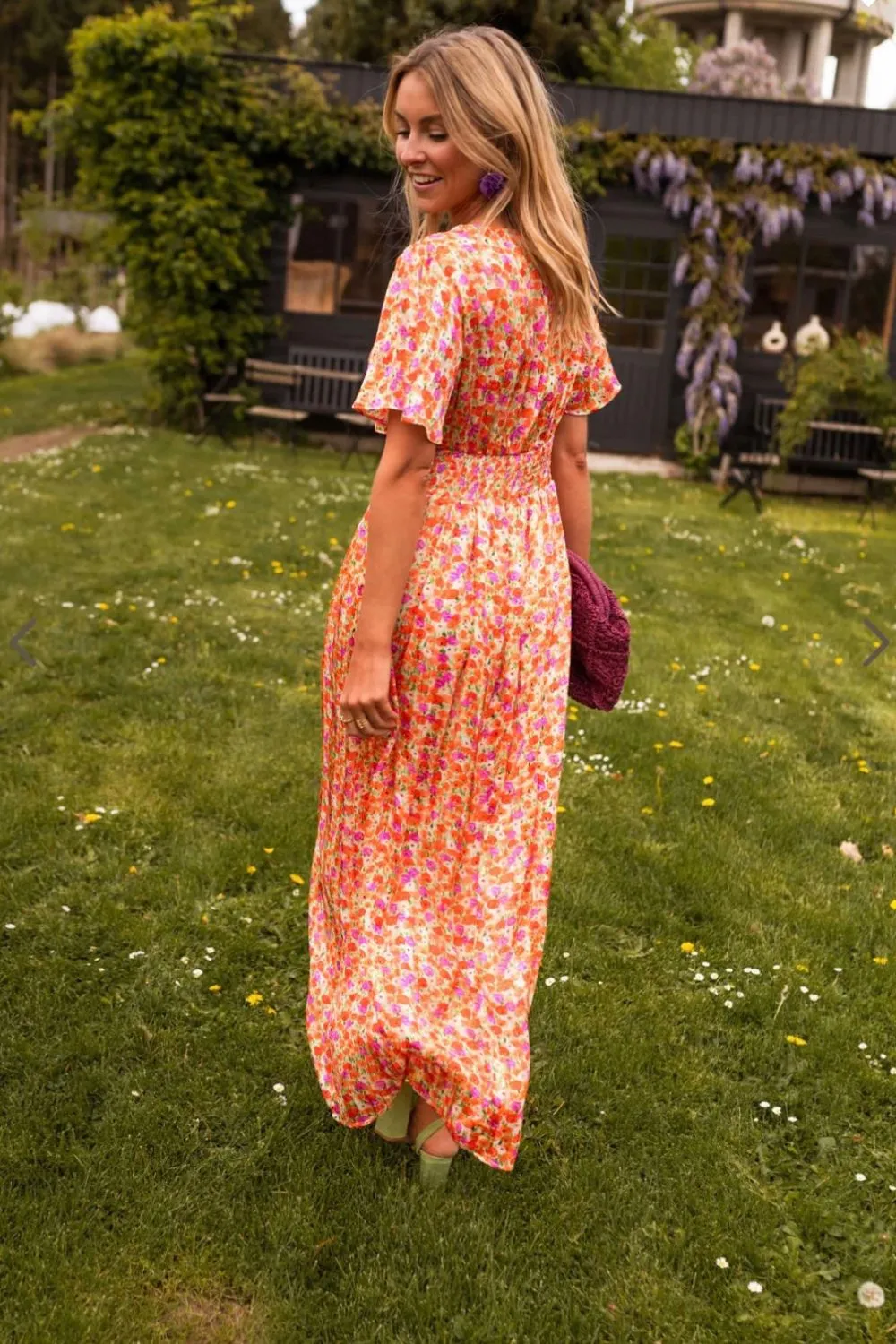 Sara® | Elegant Floral Maxi Summer Dress