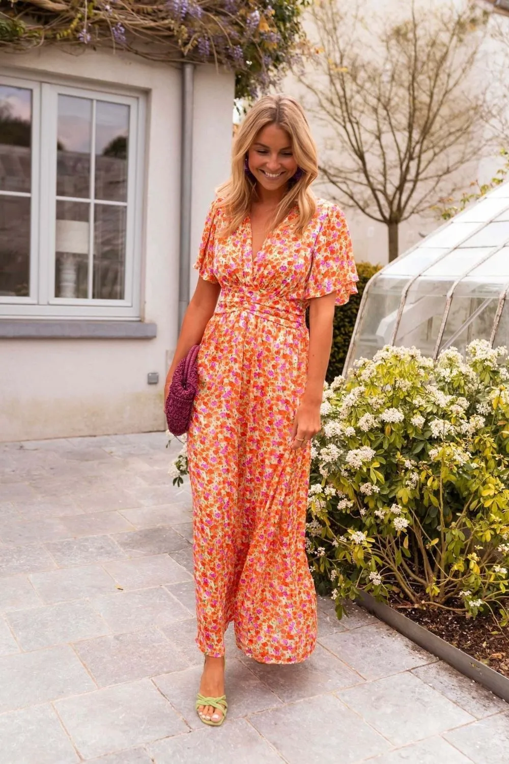 Sara® | Elegant Floral Maxi Summer Dress